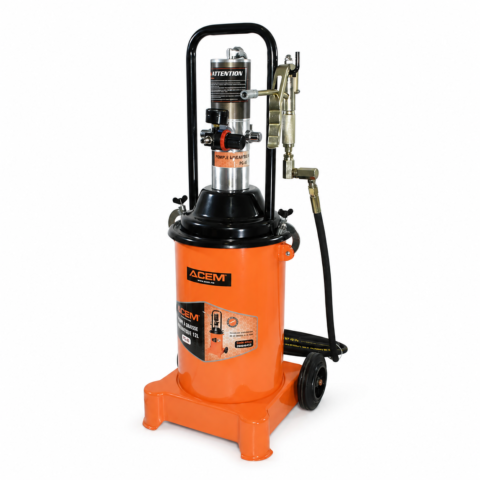 POMPE A GRAISSE PNEUMATIQUE COMPLET 12L 6-8BARS PG-12 ACEM