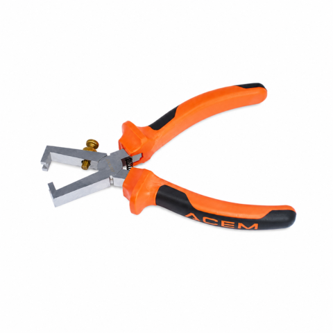 PINCE A DENUDER 160MM D.C ORANGE+NOIR ACEM