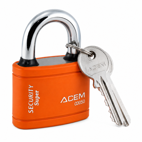 CADENAS BLOCUS+40MM MÉTALLIQUE COUVET PLAST ORANGE CO 040 ACEM
