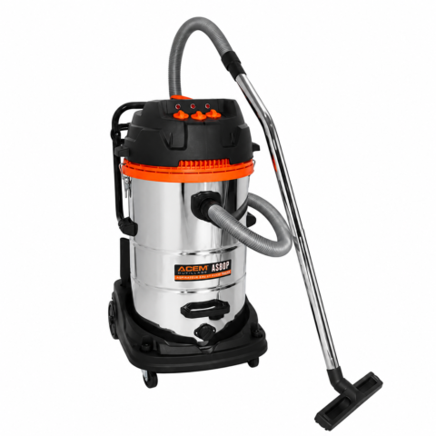 ASPIRATEUR 80L 3 MOTEUR AVEC ACC 220V 3000W EN INOX AS80P ACEM