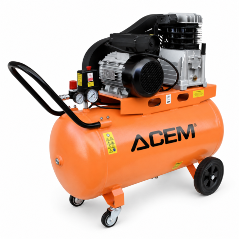 COMPRESSEUR AIR 100L 220V HP2 TETE EN FONTE ACEM