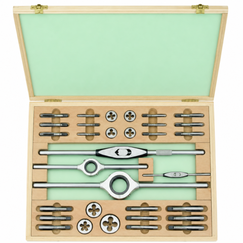 Coffret tarauds filières au pouce 31 pièces