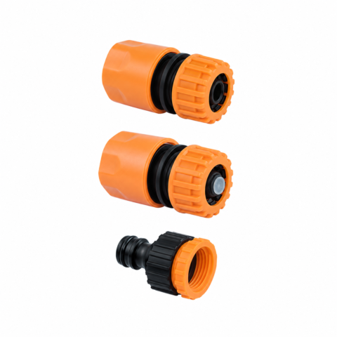 KIT DE 3 RACCORDS RAPIDE P TUYAU ARROSAGE 1/2″ JR12 ACEM