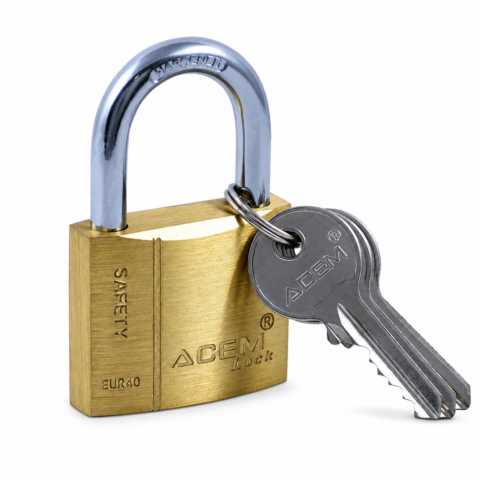 CADENAS BLOCUS 60 MM EN LAITON ACEM